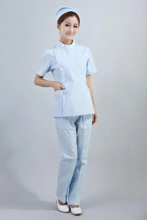 伊莱美分体短套装女装, 前台工作服女,牙科护士服厂家直销