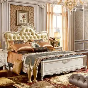 欧式床双人床实木床平尾床图片