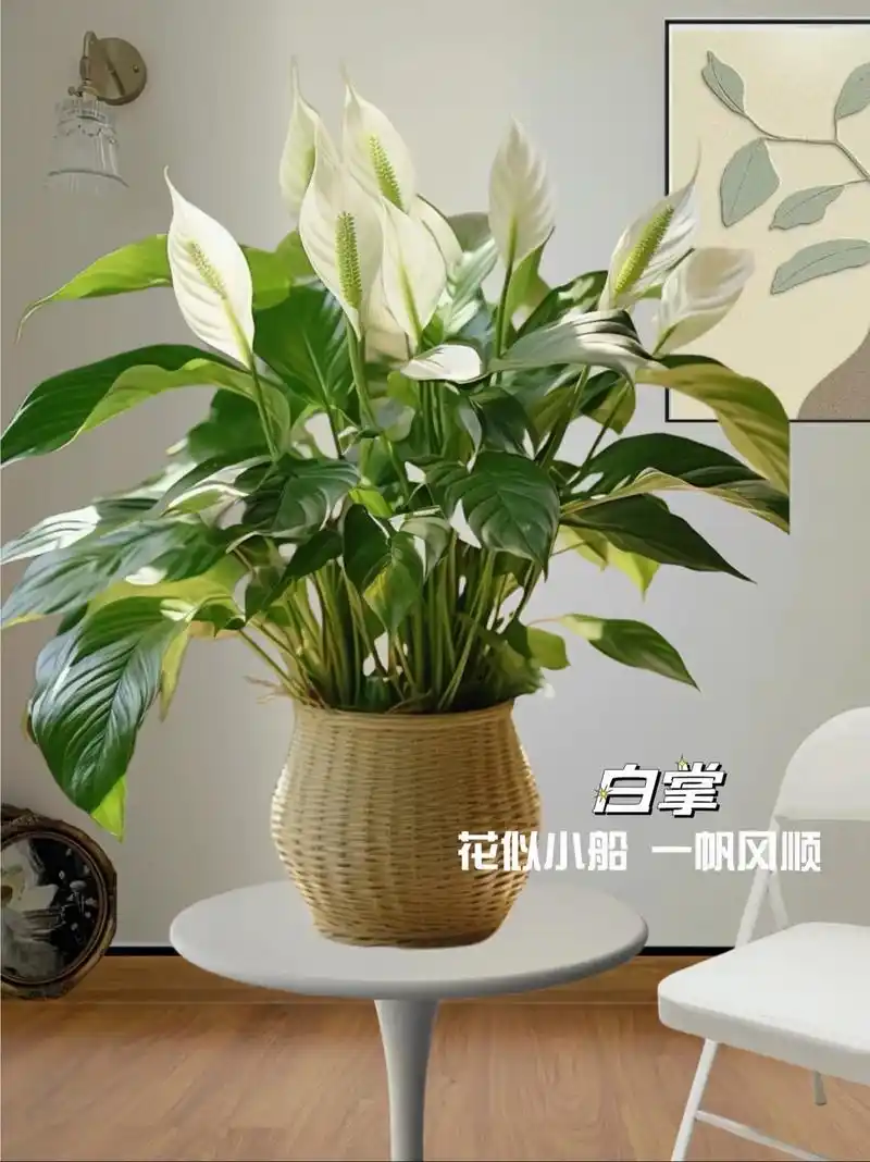 白掌盆栽四季开花