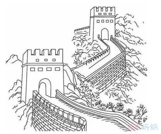 长城简笔画怎么画简单又漂亮呢?