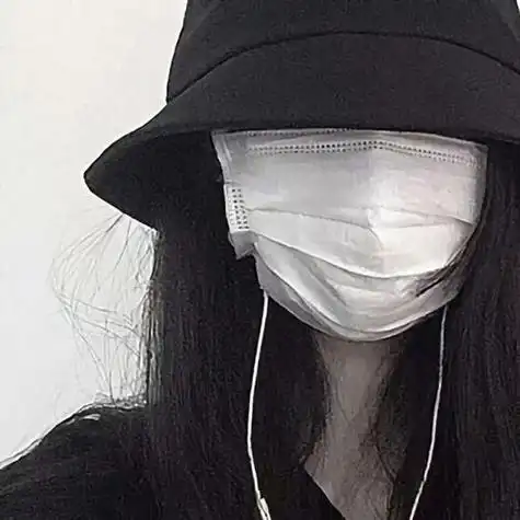 戴帽子口罩不露脸的头像 头像图片大全 -【爱个性】