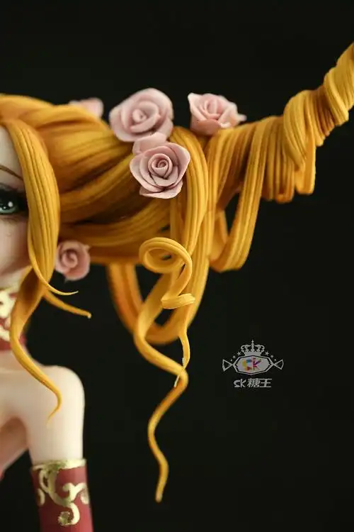 翻糖人偶系列牛角少女