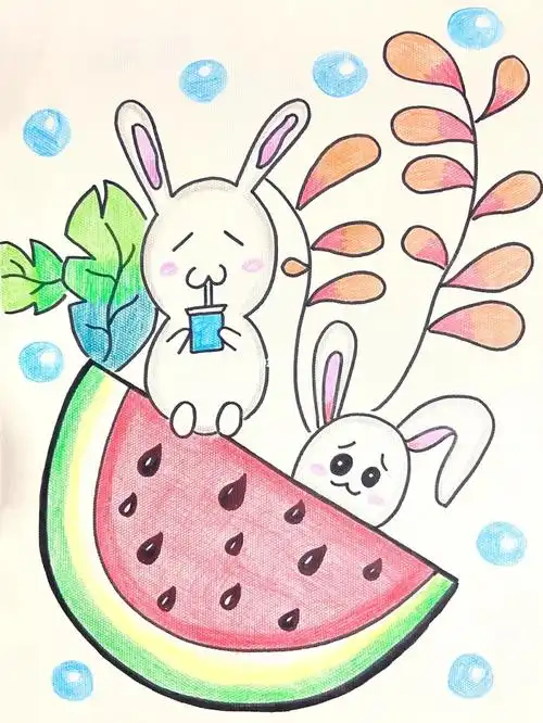 儿童画卡通画创意简笔画