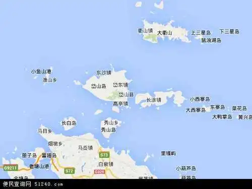 中国 浙江省 舟山市 岱山县岱山县卫星地图 本站收录有:2021岱山县