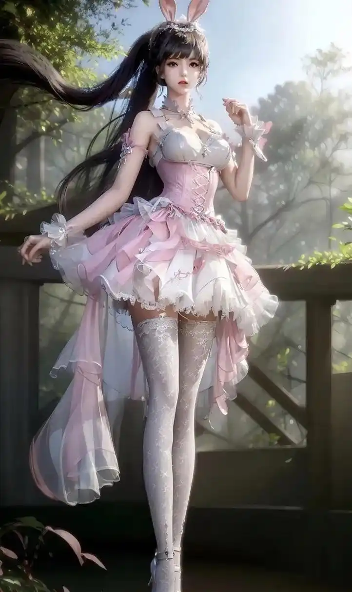 美图欣赏#小舞～森林深处柔骨兔