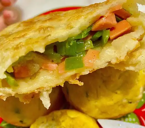 有手就会系列之尖椒香肠饼