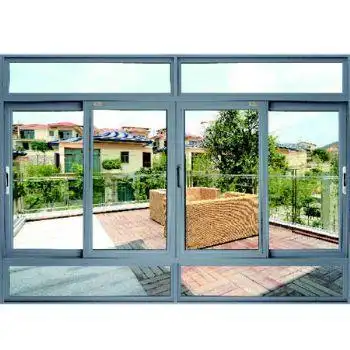 65,158系列上下带副4扇推拉网窗