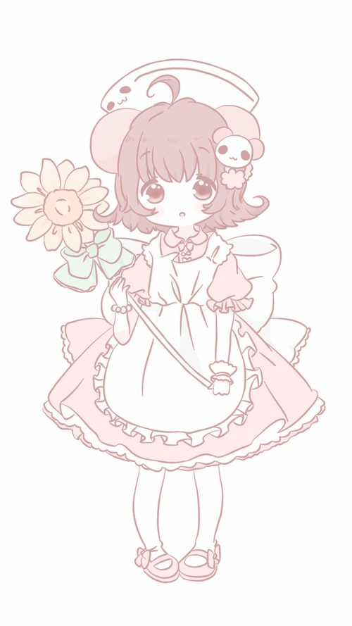 by杉杉 软妹 壁纸 可爱 手绘 粉 自描 少女 … - 堆糖,美图壁纸兴趣社