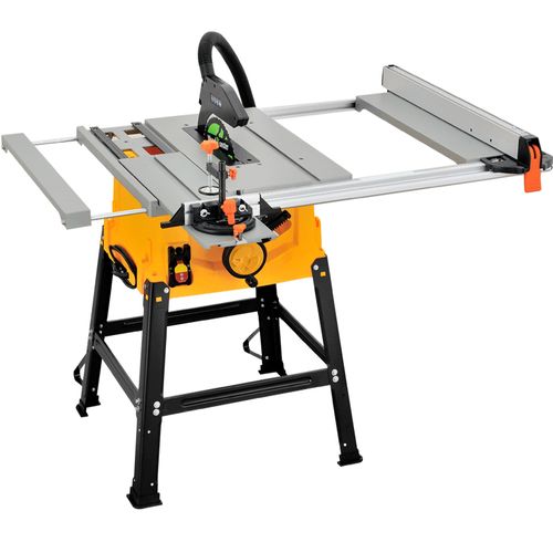 10寸多功能木工推台台式切割机无尘电锯圆锯斜切台锯