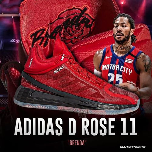 阿迪达斯 (adidas)男鞋夏秋季新款运动鞋rose 11罗斯11代缓震透气场地