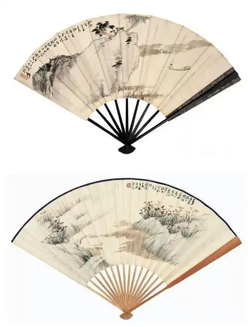 张大千最全扇面150幅美极了