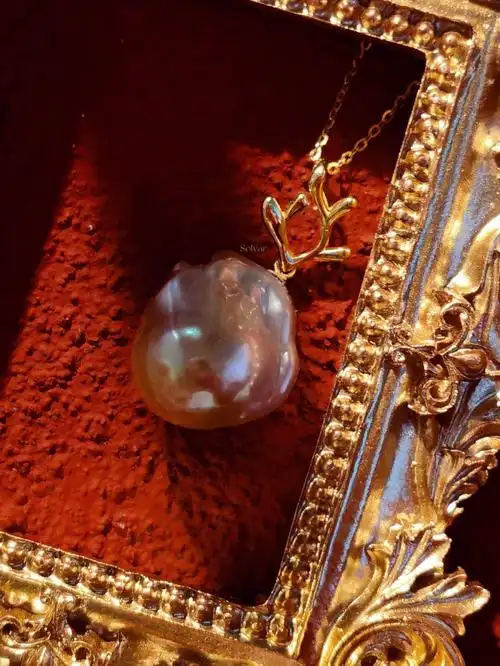 双向奔赴的小鹿🦌|巴洛克珍珠吊坠