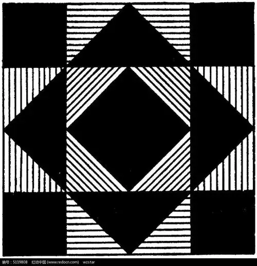 多个正方形创意设计图案