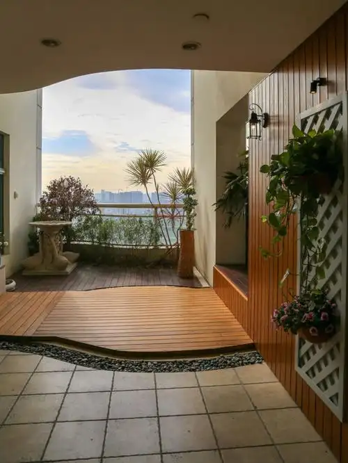 享受~#入户花园改造 #户外花园 #阳台改造 #户外木 #阳台装修灵感库