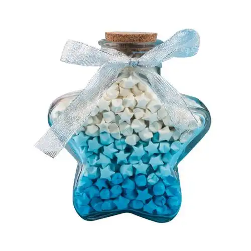 渐变星星折纸玻璃瓶折星星空幸运五角星520许愿瓶生日礼物送男友