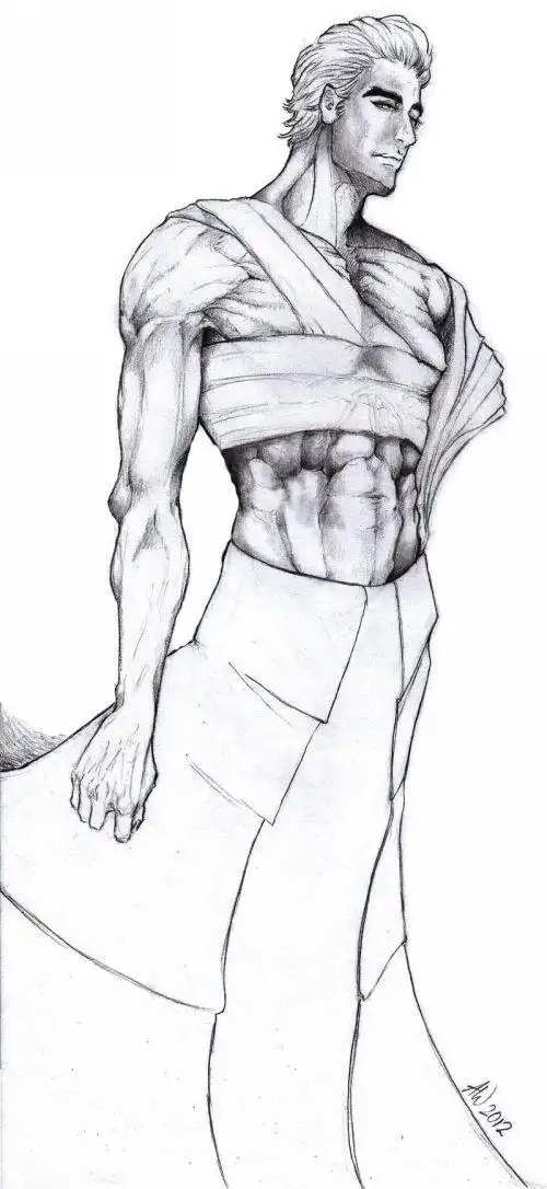 吴亦凡_kris_明星壁纸_男神帅哥_手绘漫画_素描卡通_人物头像_插画