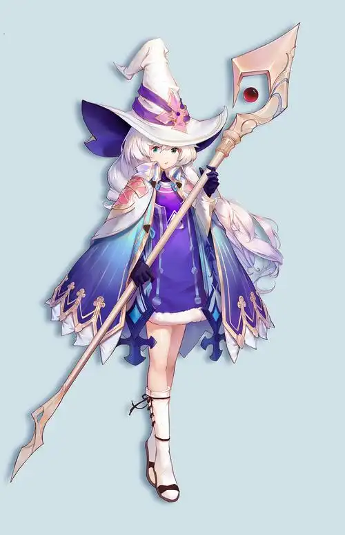 日系法师|插画|游戏原画|二时六 - 原创作品 - 站酷 (zcool)