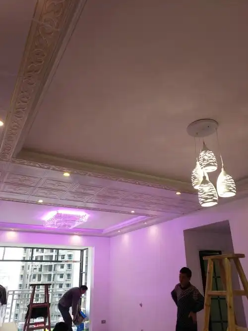 集成吊顶半吊部分实装效果图