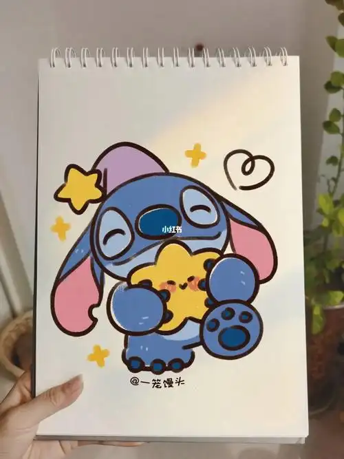 零基础手绘教程迪士尼史迪仔绘画画画