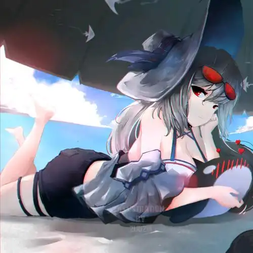 p站明日方舟图片搬运(斯卡蒂)