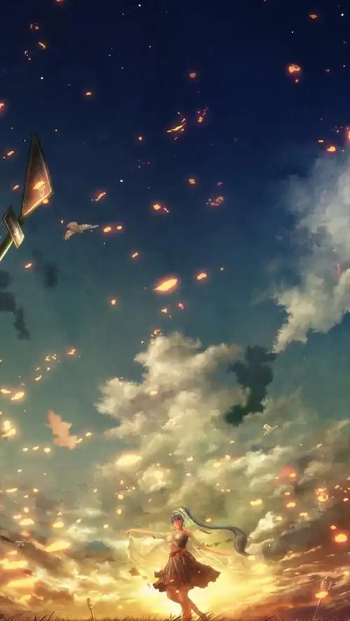 梦幻动漫女孩k5背景