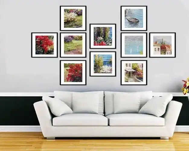 家居设计:9框照片墙怎么挂