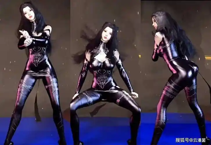 朱竹清稀有建模展示,女神果然还是适合黑色,各种皮裤眼花缭乱_衣服