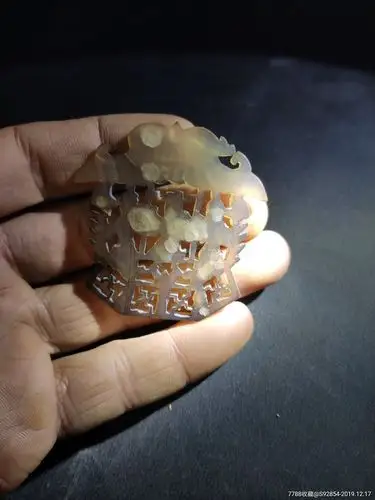 明清拉丝工艺福禄寿三星老玉