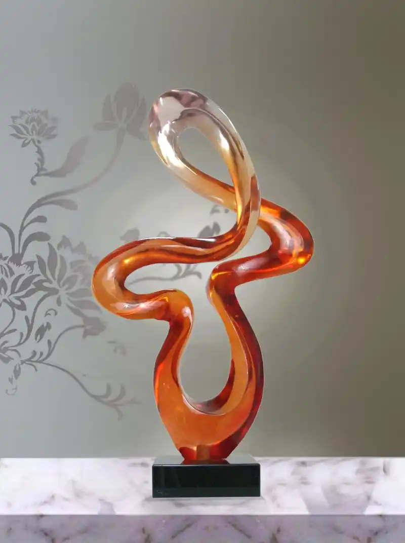 酒店工艺品摆件 会所艺术装饰品 公司树脂雕塑摆件 定制