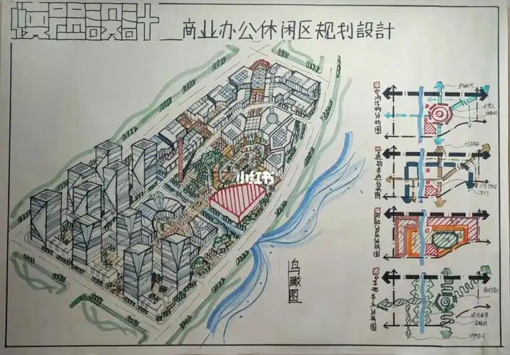 商业文化综合城规快题