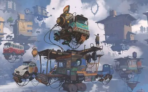 画师alejandro burdisio的科幻场景插画作品,太令人震撼了_高清图集