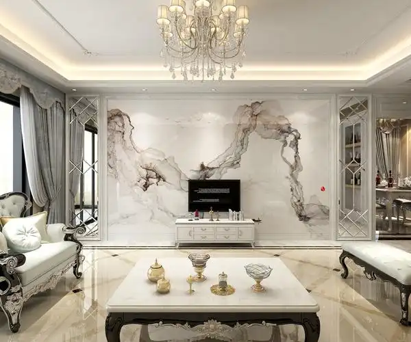 如何设计客厅瓷砖电视背景墙