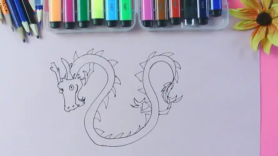 简笔画中国龙怎么画好看又简单?