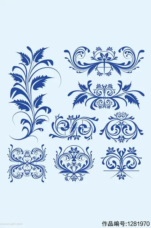 矢量欧式花纹花边装饰