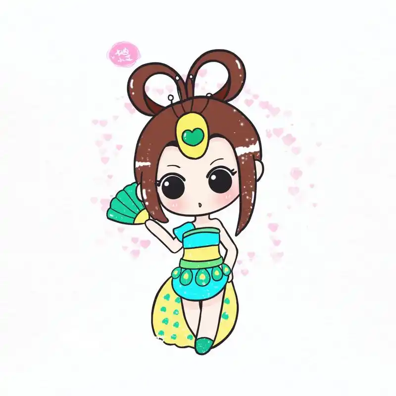 叶罗丽 卡通简笔画 q版萌萌合集 叶罗丽小合集 q萌叶罗丽娃娃 原创