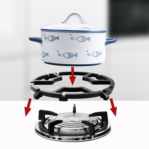 炒锅奶锅防滑架子燃气煤气灶台架支架配件炉架厨房置物架