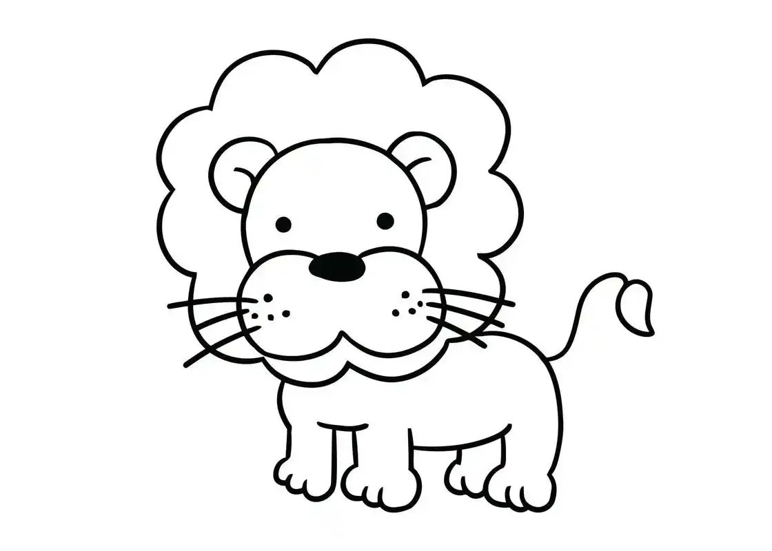 动物线稿图.《动物线稿图》可直接打印|||锻炼幼儿想象能力, - 抖音