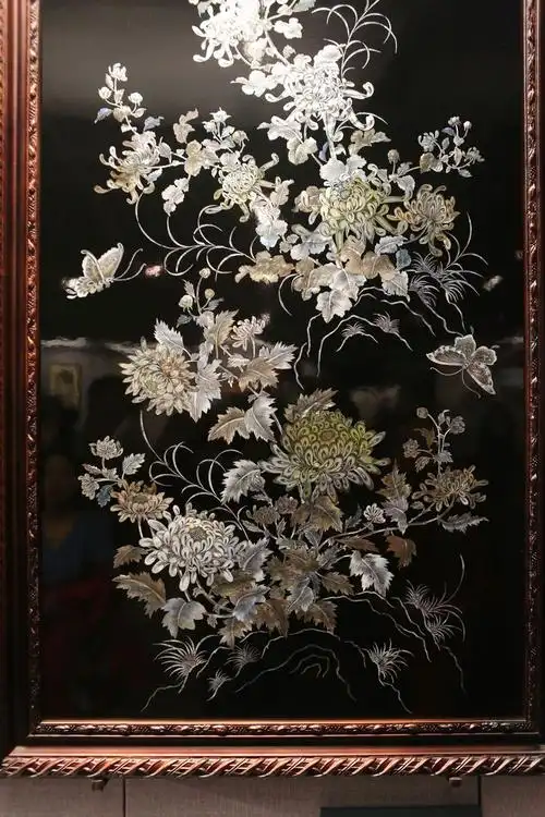 越南国礼螺钿漆屏