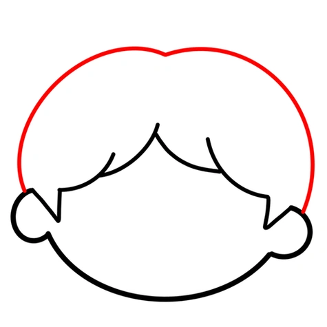 头部轮廓简笔画图片大全一组小女孩的头部轮廓简笔画图片小女孩儿童画