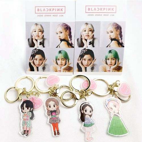 blackpink明星q版钥匙扣挂件大立牌lisa金智妮jennie朴彩英金智秀