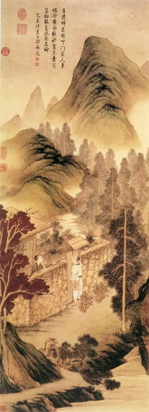 赏图阁清金廷标人物山水作品欣赏