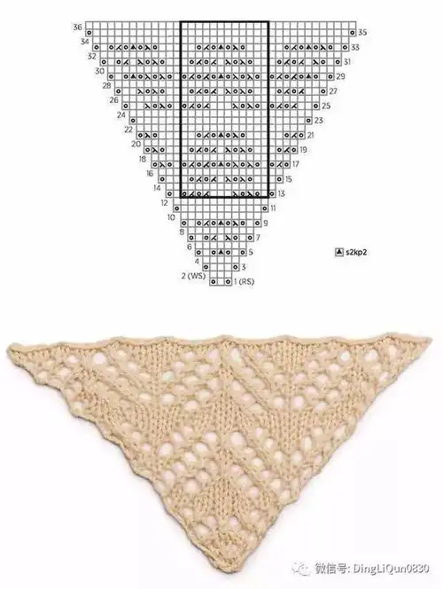 编织图解185种三角巾披肩花样编织图解