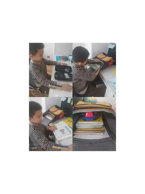 灵武市第五小学一年级(5)班综合实践活动 良好的习惯从整理书包开始