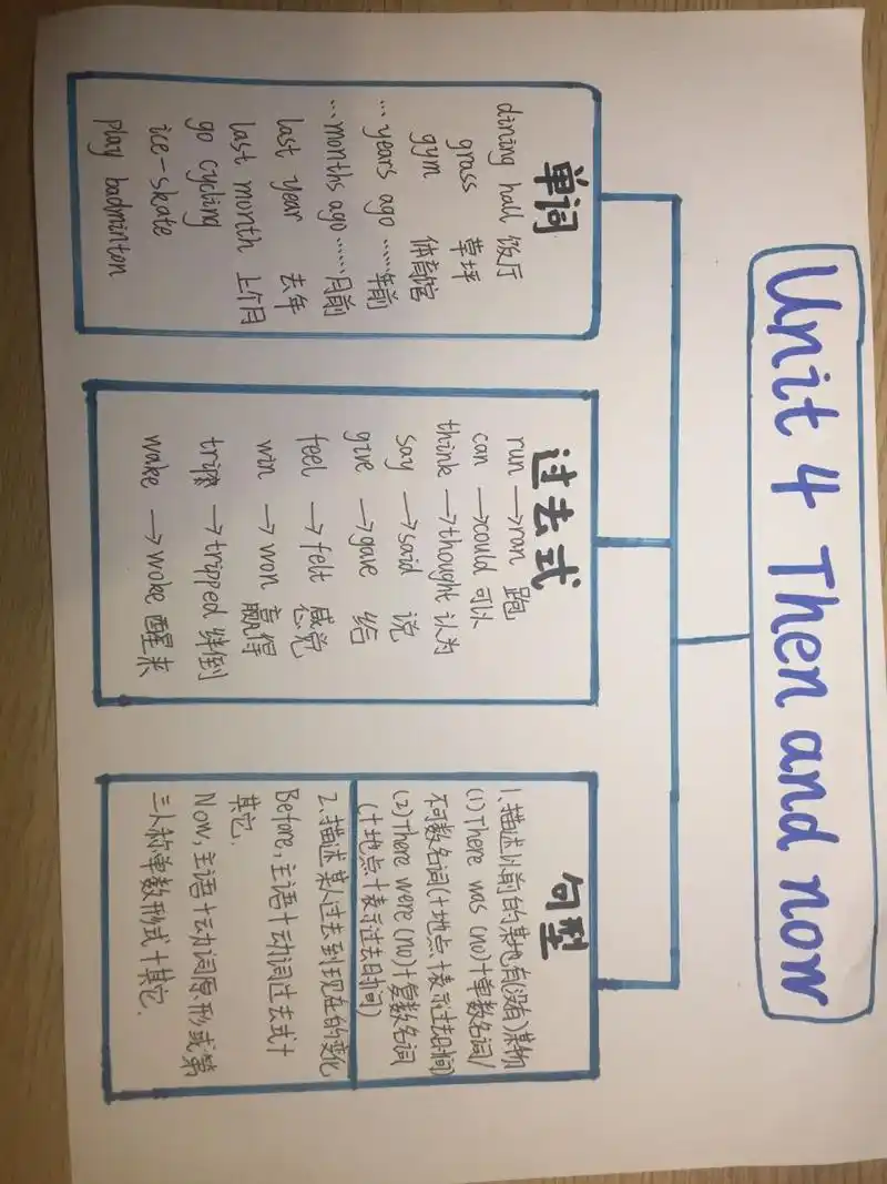 六年级下册英语第四单元思维导图