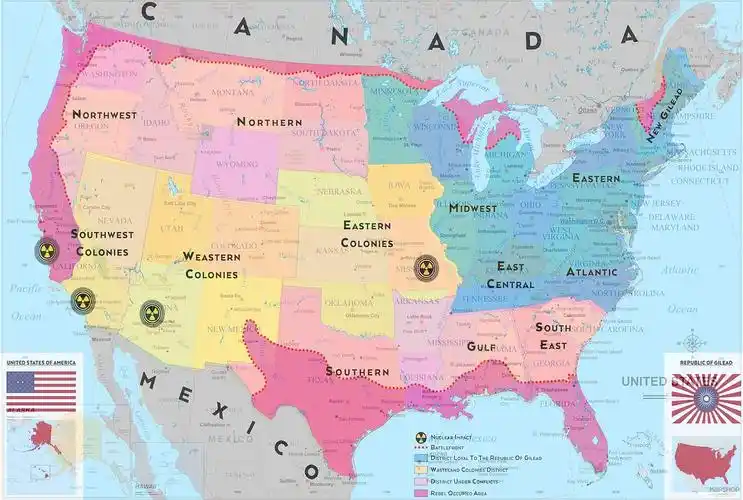 基列国 vs 曾经的美国 地图重叠对比 / source: feip