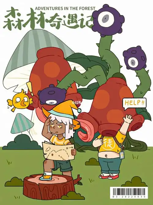 插画海报森林奇遇记