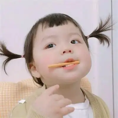 嘟嘴小女孩头像超萌可爱儿童头像超萌女孩嘟嘴抖音丸子妹可爱头像高清