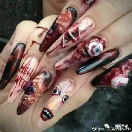 八款万圣节节主题美甲