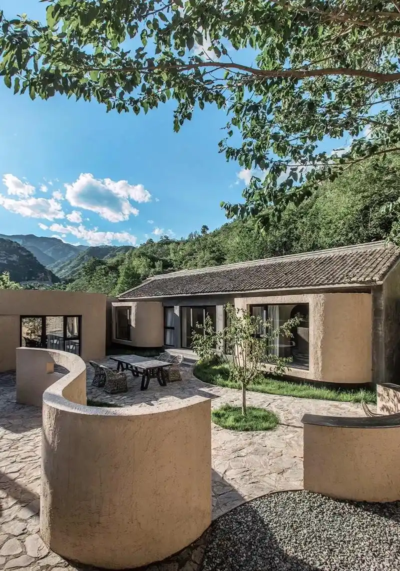 近郊小院.#民宿设计 #民宿改造 #案例分享无隐建筑 - 抖音