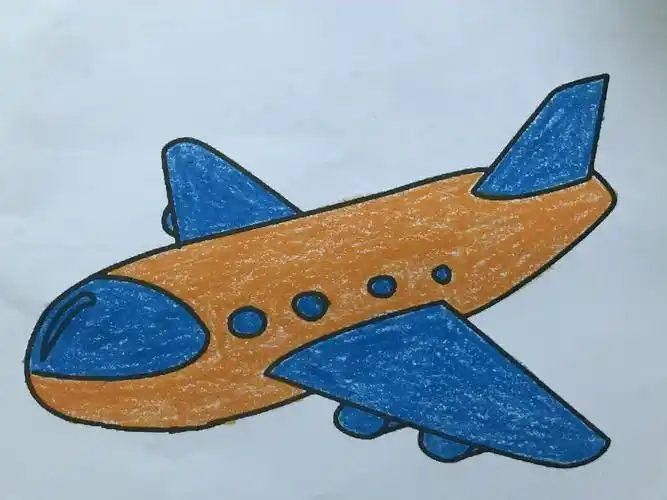 5,天上的飞机真像一只大鸟啊!